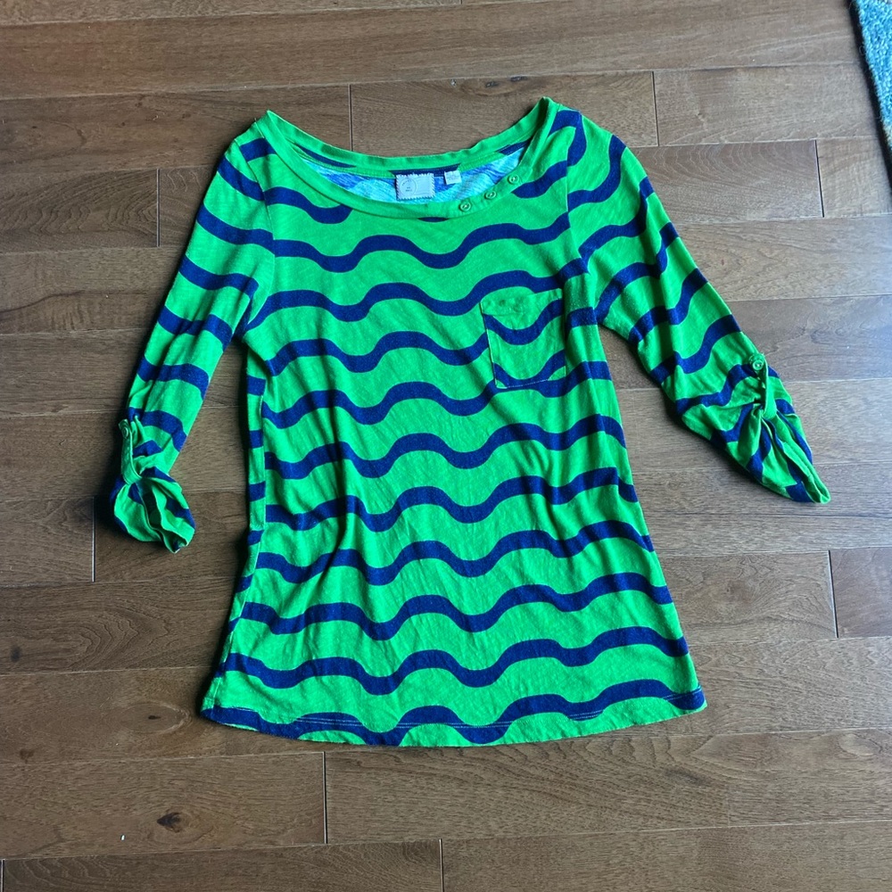 Anthropologie postmark 3/4 sleeve shirt small